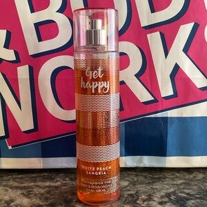 Bath & Body Works Get Happy White peach Sangria 95% full